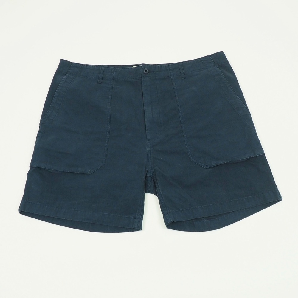Best Made Co. Chino Shorts Mens 38 Navy Blue Canvas Twill Cotton Blend Casual